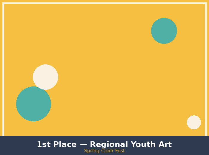 First place youth painting